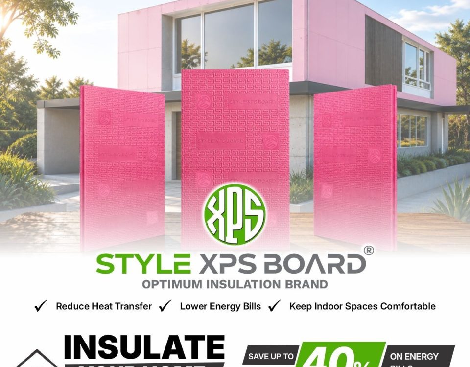Style XPS Board insulation panels for home energy efficiency, designed to reduce heat transfer, lower energy bills, and improve indoor comfort.